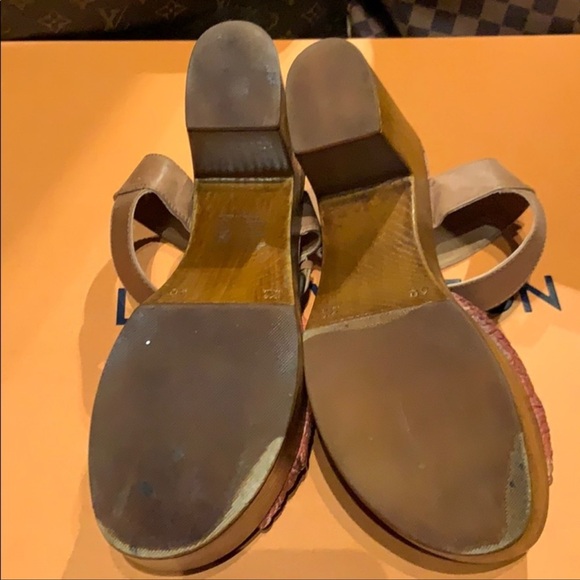 MIA leather and wooden heel clogs/platforms size 10 - Picture 3 of 4